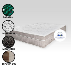 Colchão Magnético em Espuma Casal Infra Antigermes Linha Luxo